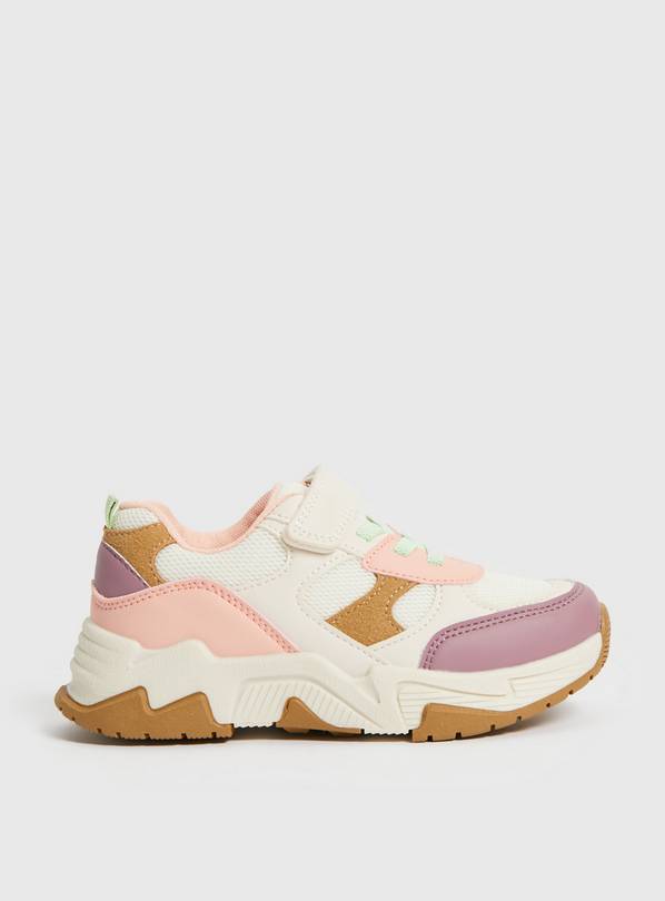 Hyper Pink & Lilac Chunky Trainers 11 Infant